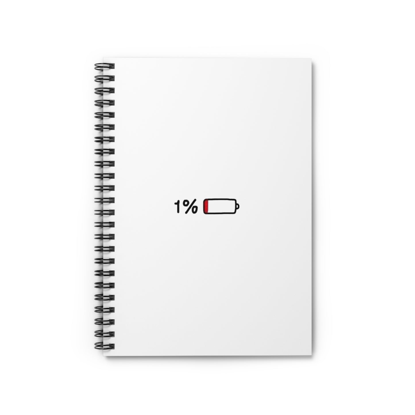 1% Battery Spiral Notebook