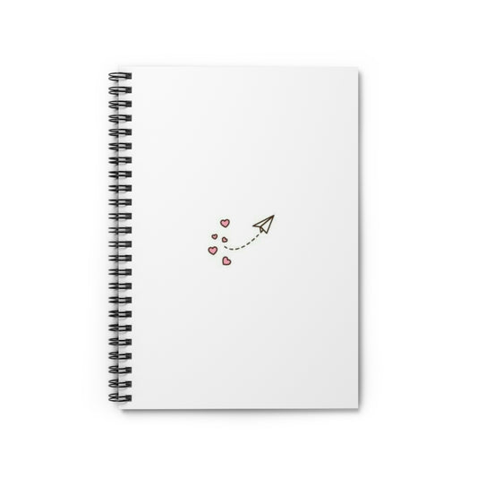 Paper Plane Spiral Notebook