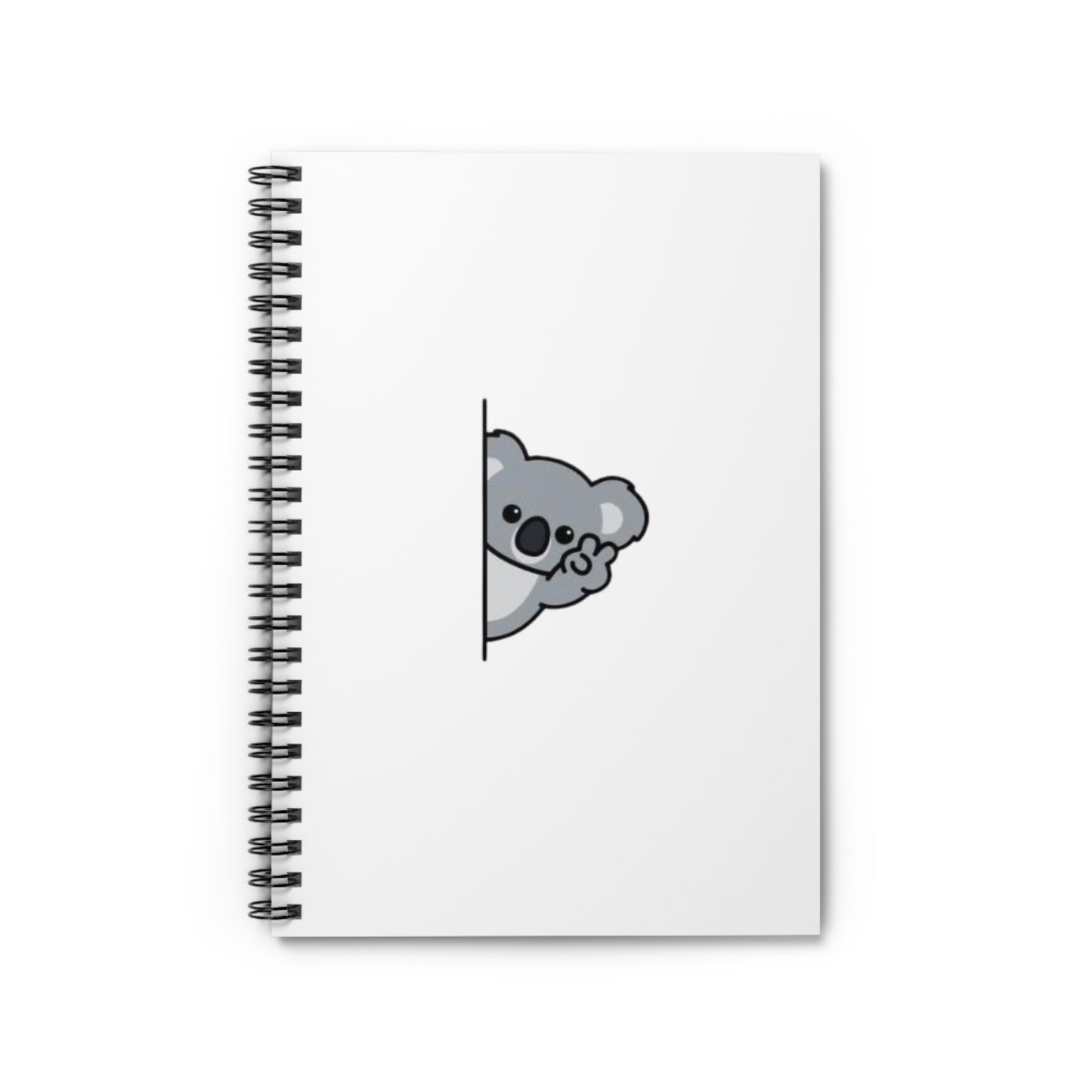 Peeking Koala  Spiral Notebook