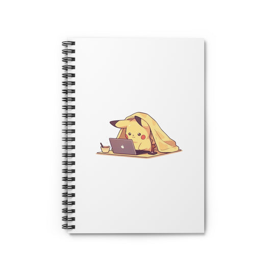 Coder Pikachu Spiral Notebook