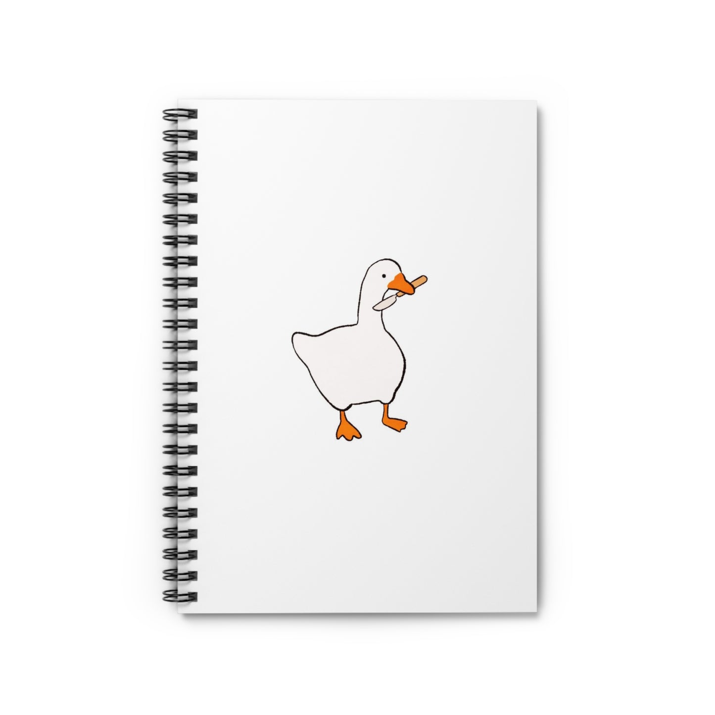 "Peace Was Never an Option" Duck Spiral Notebook