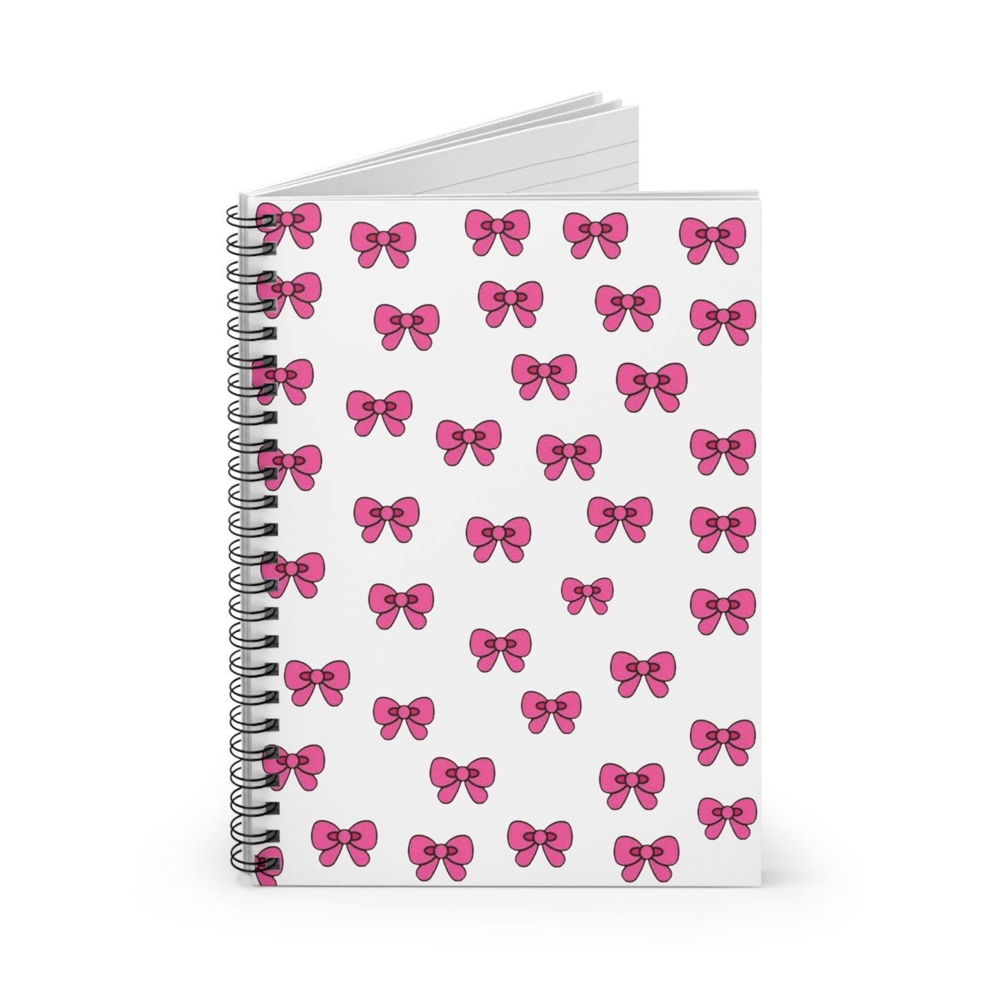 Pink Bows Spiral Notebook