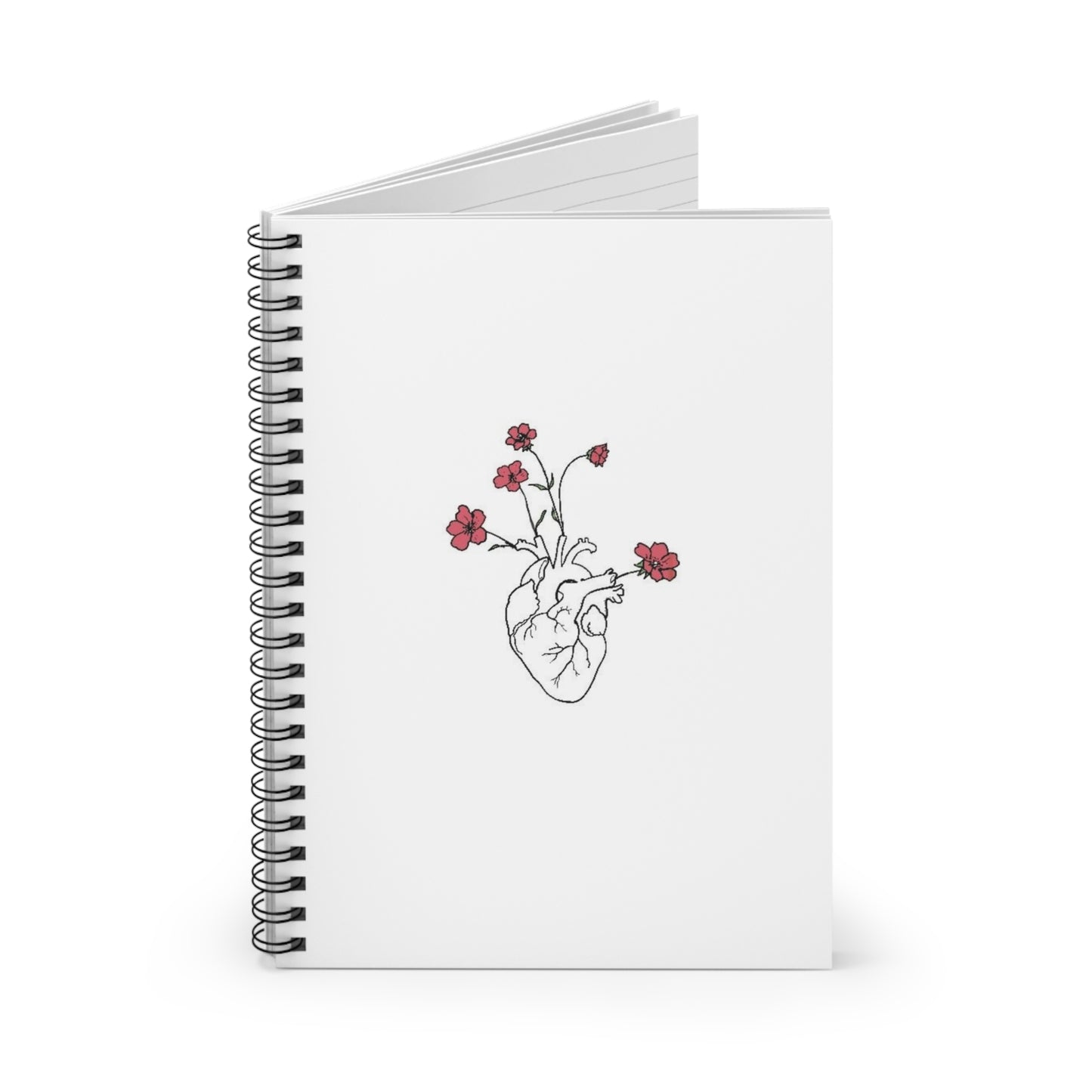 Heart in Bloom Spiral Notebook
