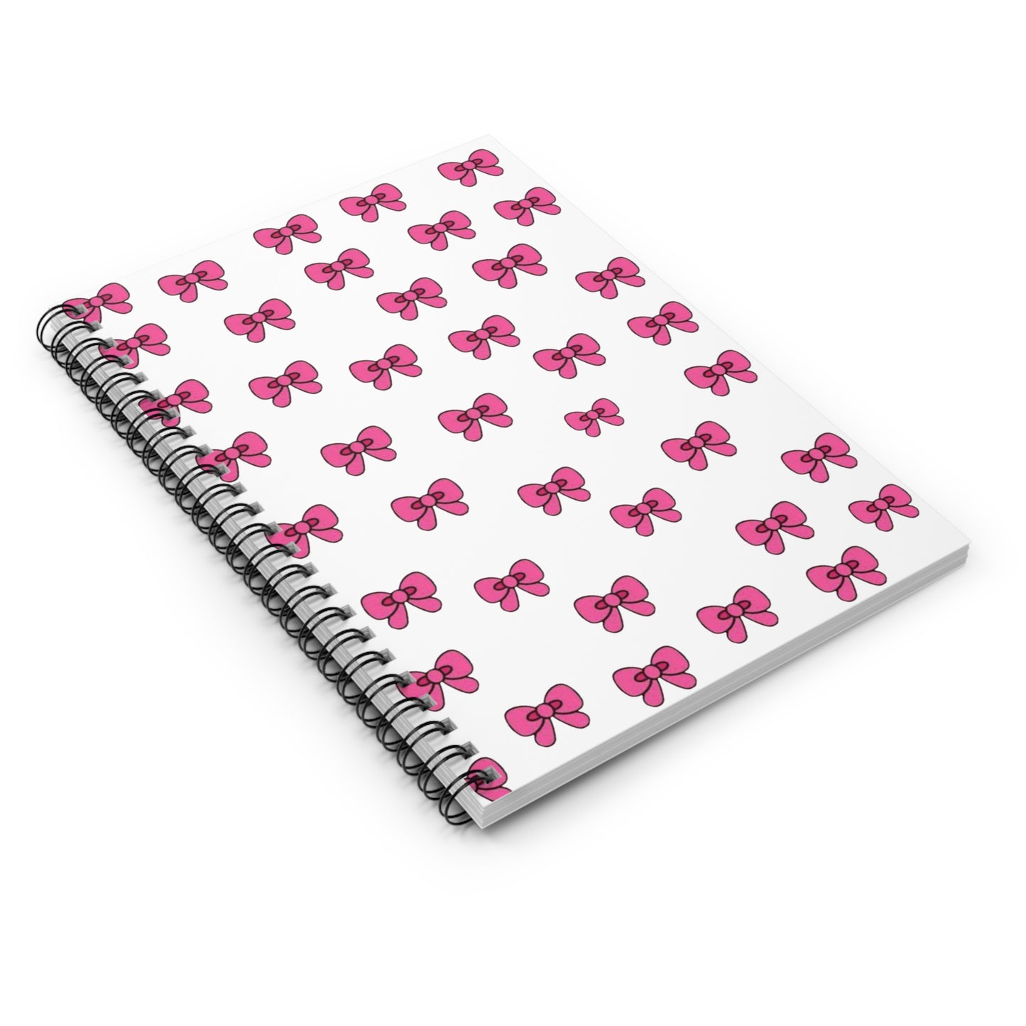 Pink Bows Spiral Notebook