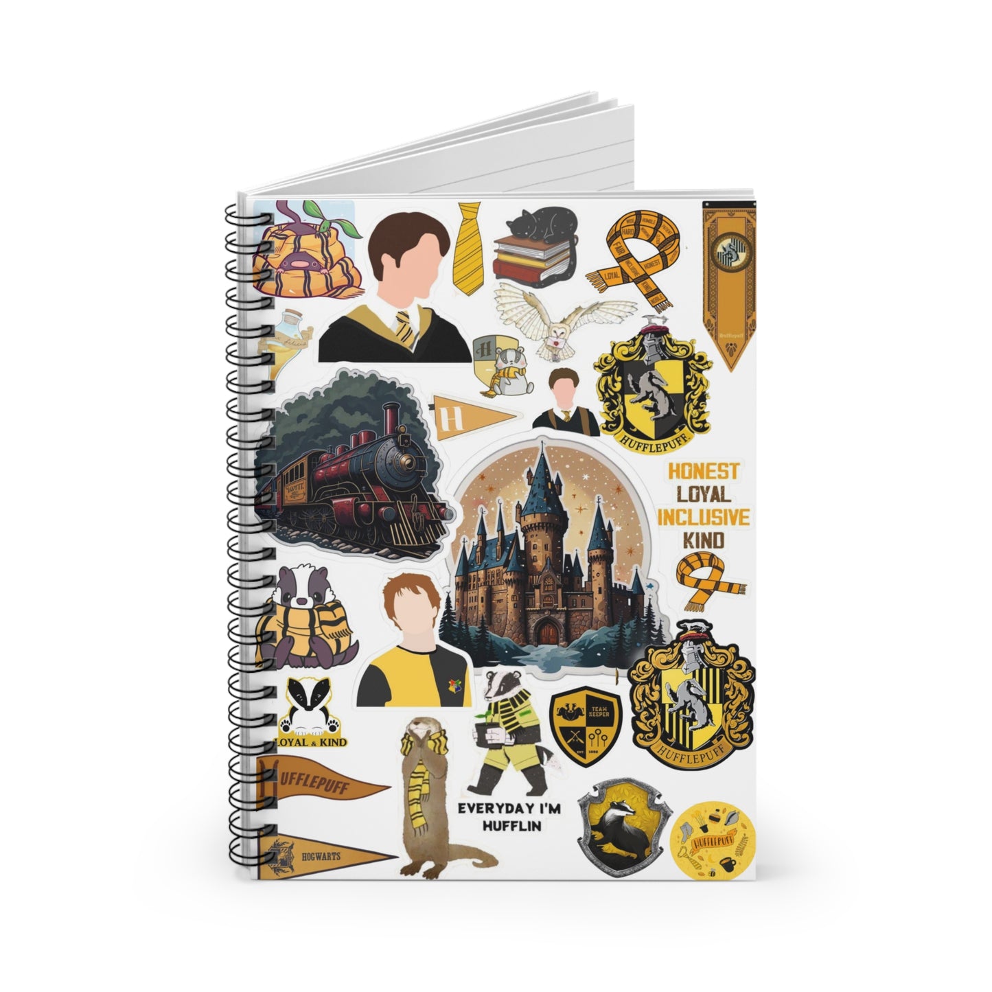 Harry Potter Hufflepuff Spiral Notebook