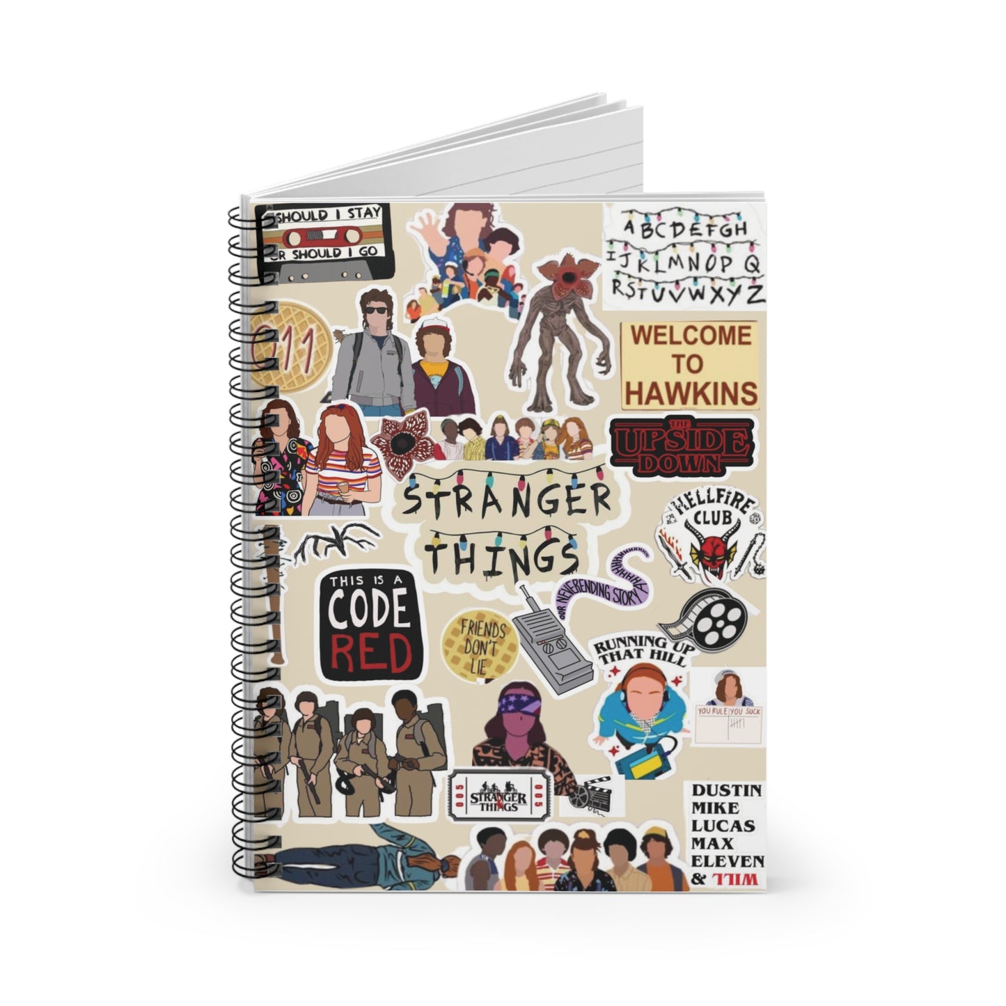 Stranger Things Spiral Notebook