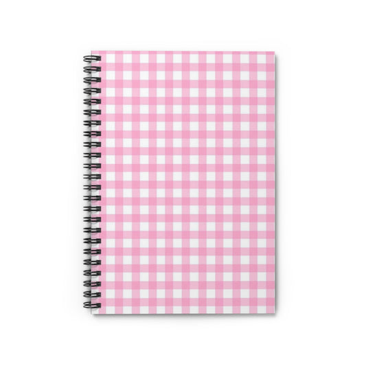 Aesthetic Gingham Spiral Notebook