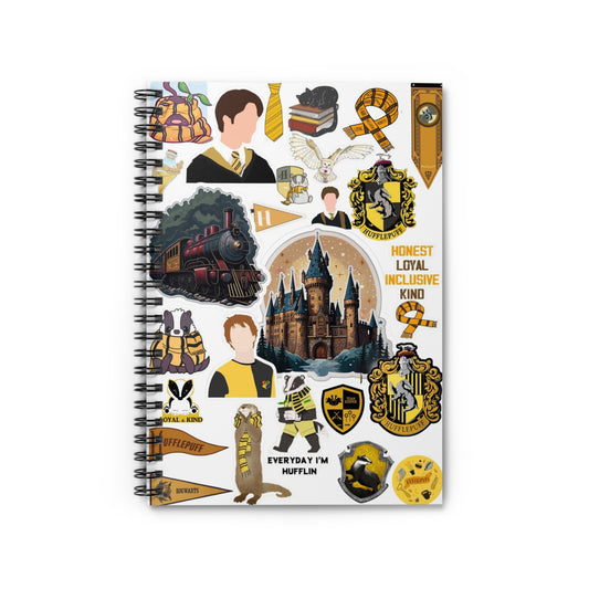 Harry Potter Hufflepuff Spiral Notebook
