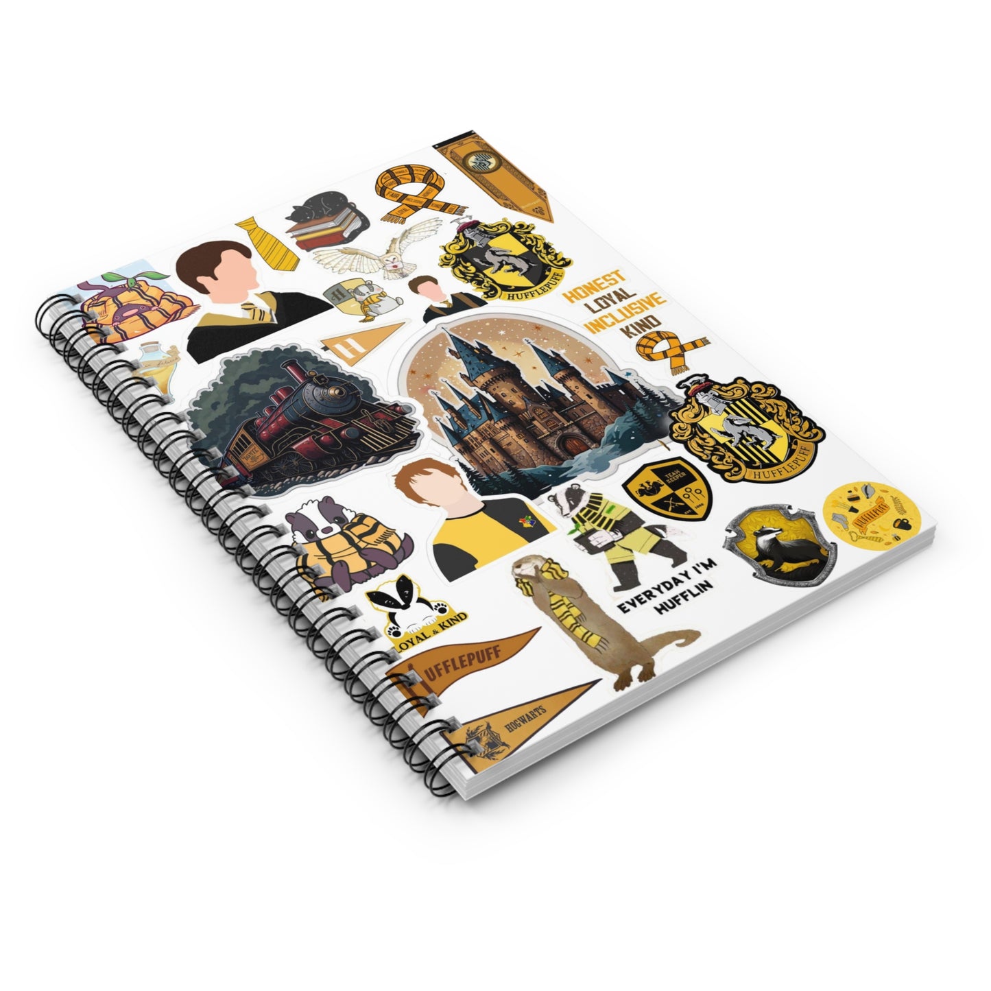Harry Potter Hufflepuff Spiral Notebook