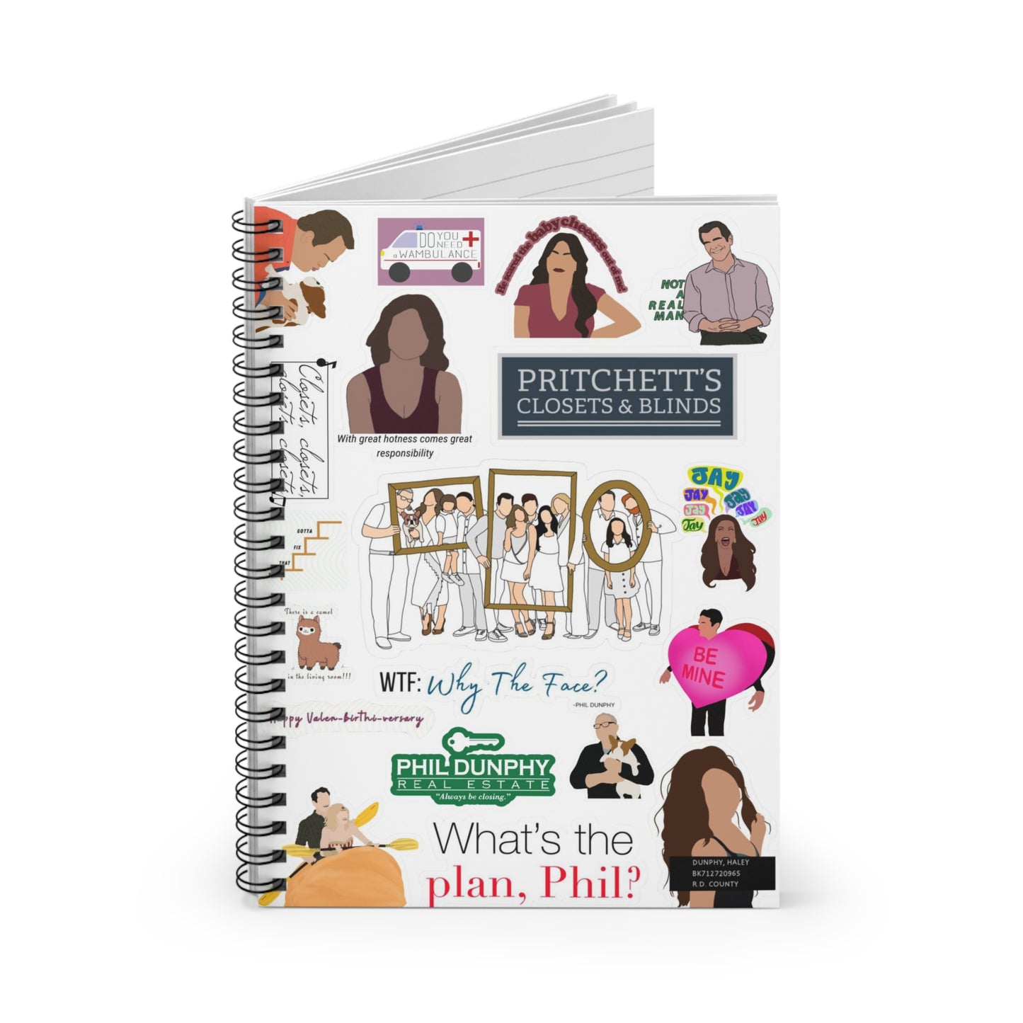 Modern Family Spiral Notebook