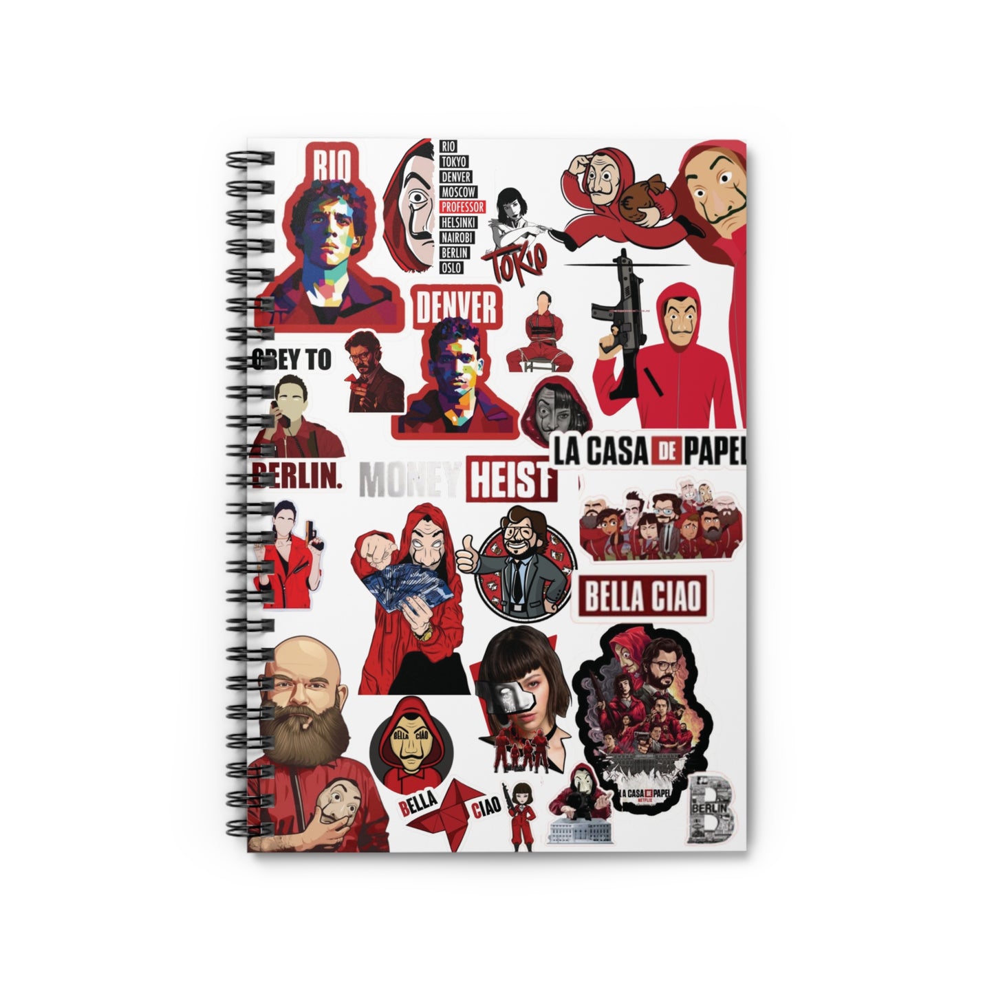 Money Heist Spiral Notebook