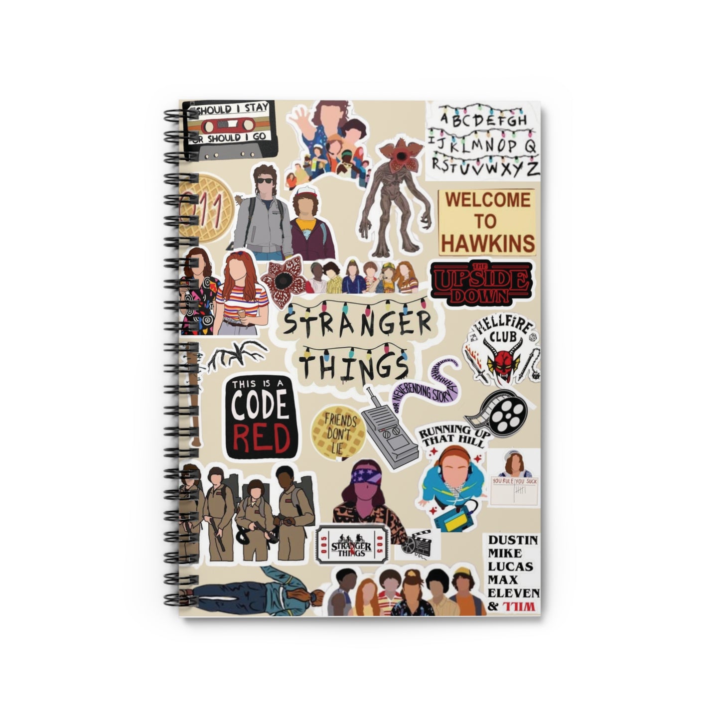 Stranger Things Spiral Notebook