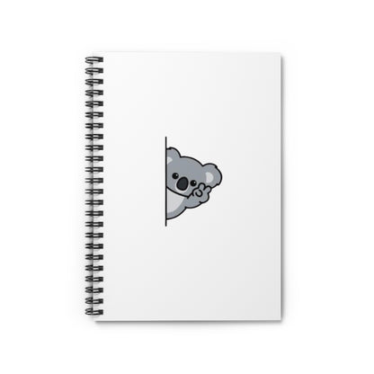 Peeking Koala  Spiral Notebook
