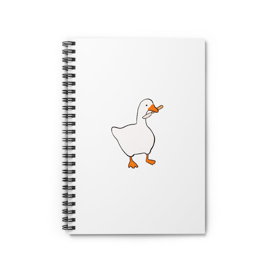 "Peace Was Never an Option" Duck Spiral Notebook