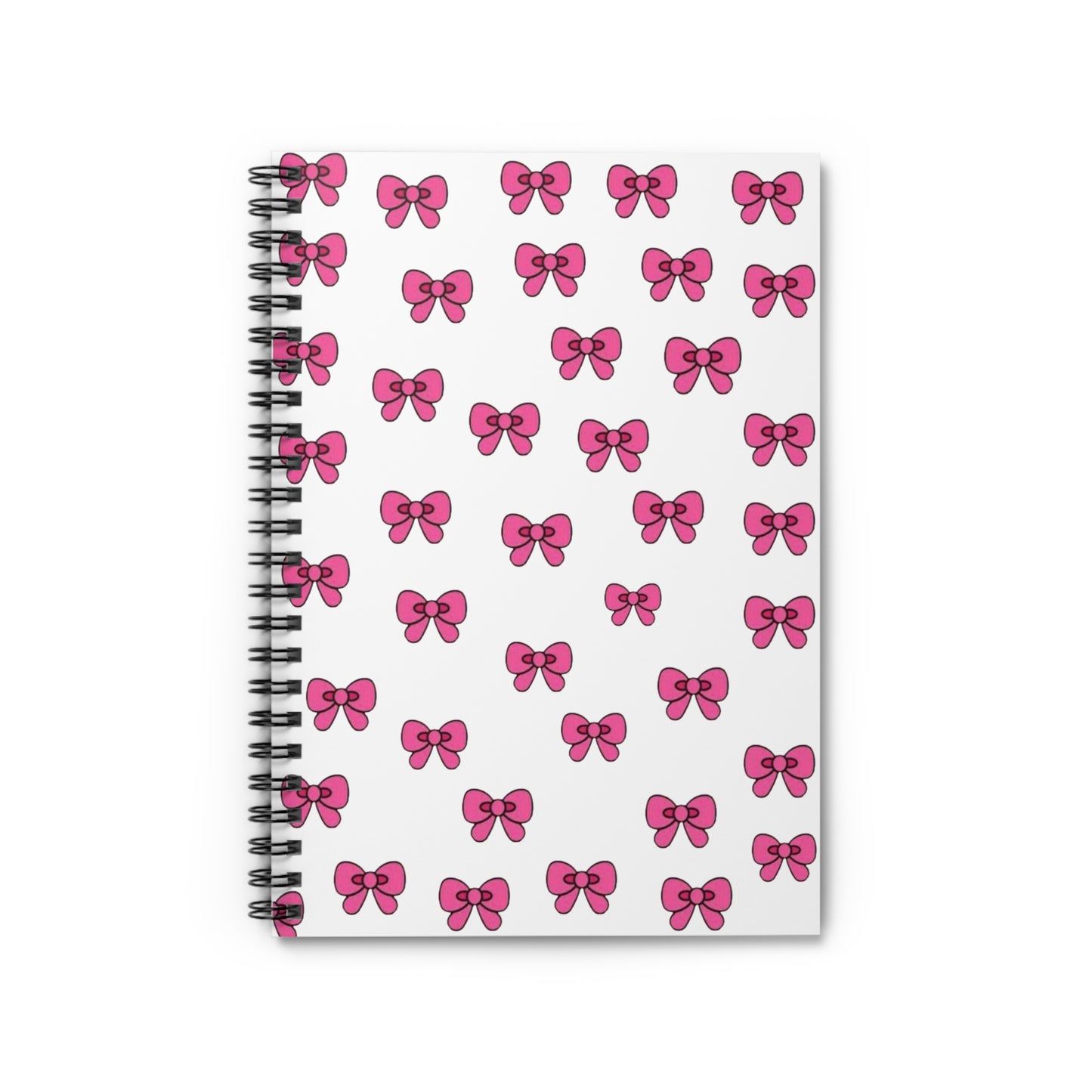 Pink Bows Spiral Notebook