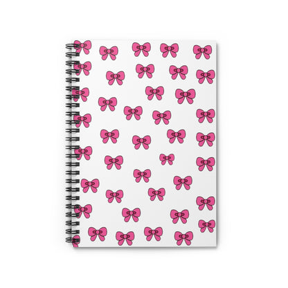 Pink Bows Spiral Notebook