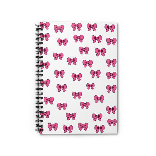 Pink Bows Spiral Notebook
