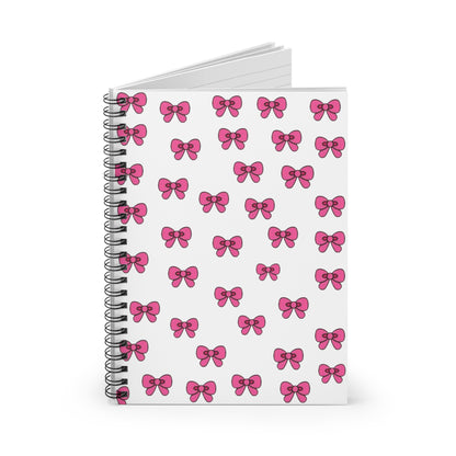 Pink Bows Spiral Notebook