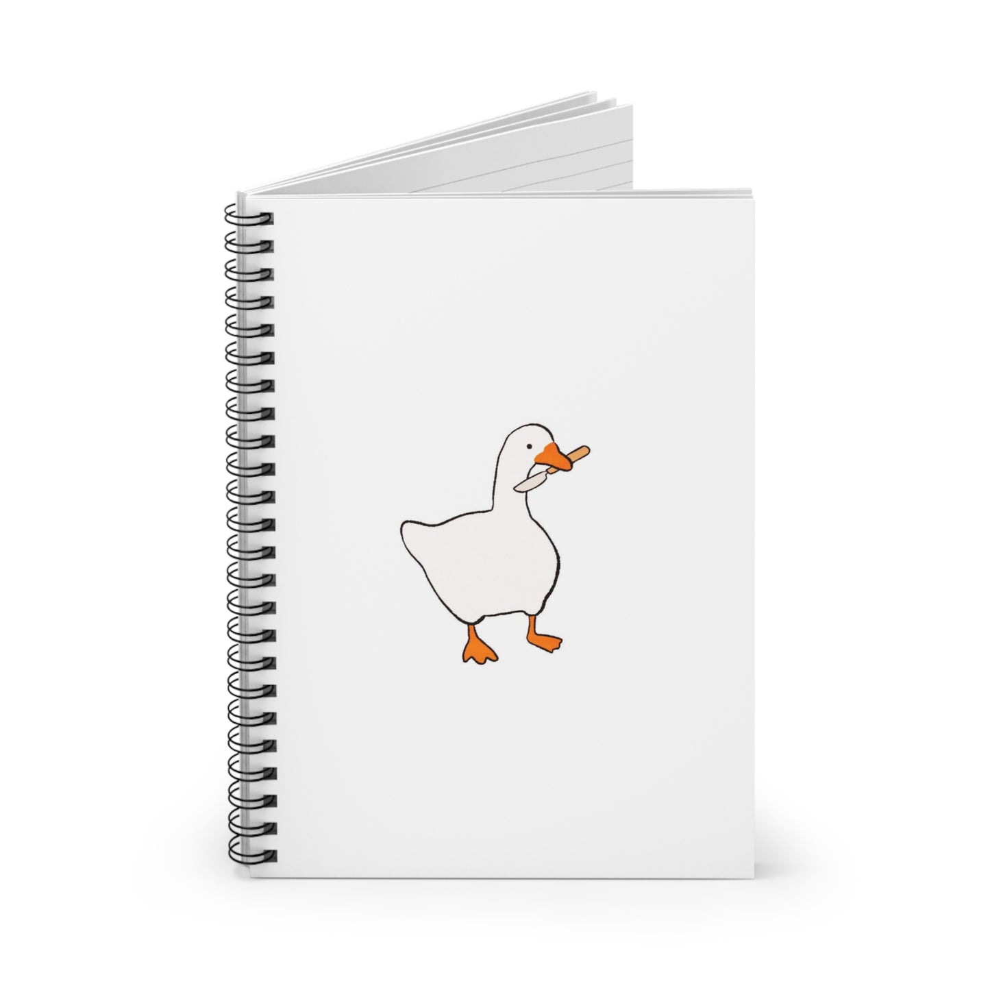 "Peace Was Never an Option" Duck Spiral Notebook