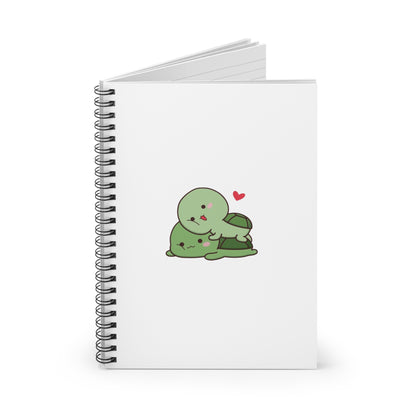 Cuddling Turtles Spiral Notebook