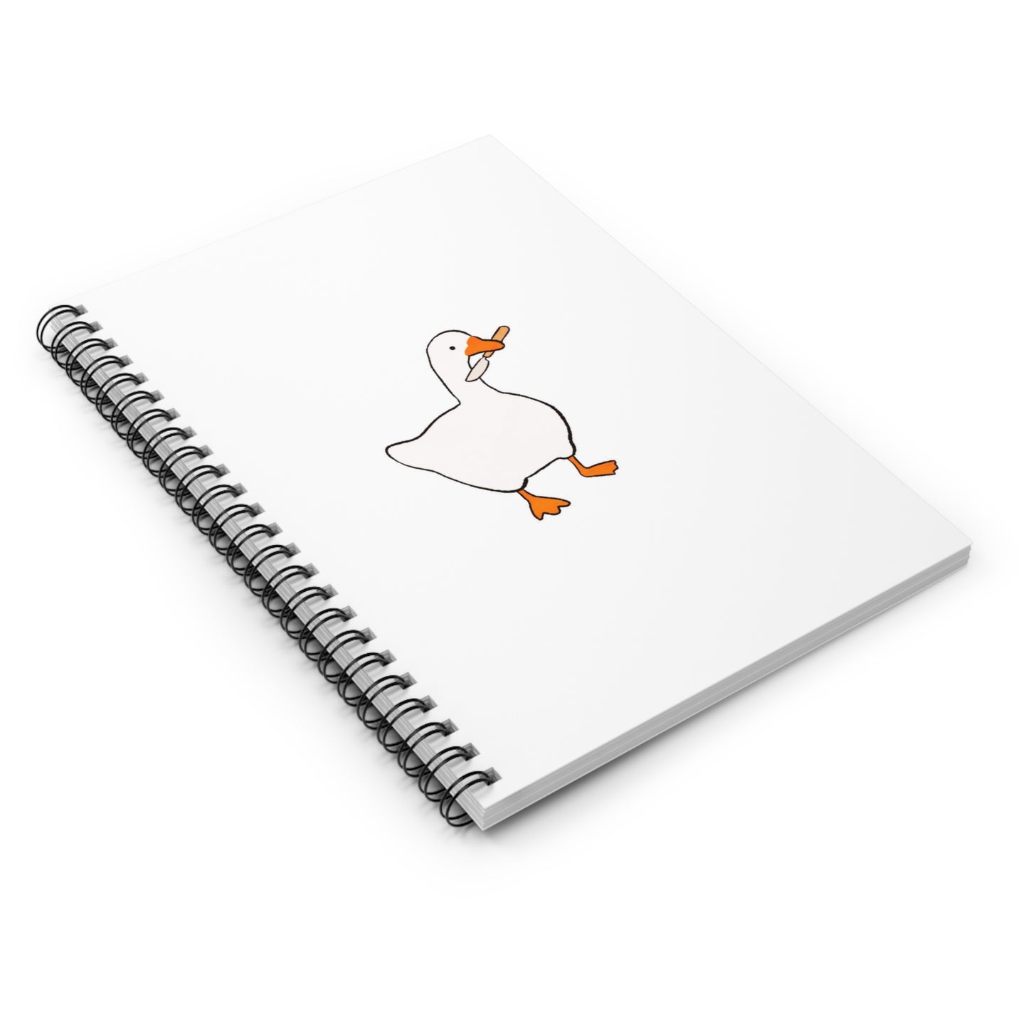 "Peace Was Never an Option" Duck Spiral Notebook