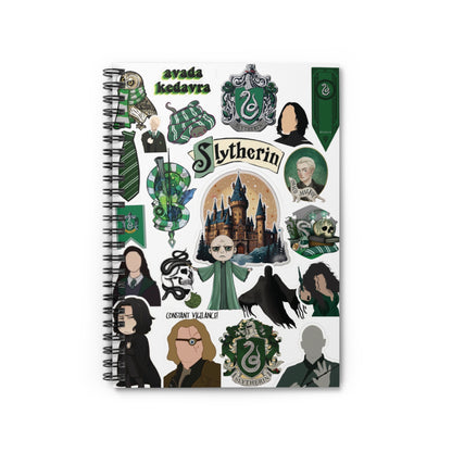 Harry Potter Slytherin Spiral Notebook