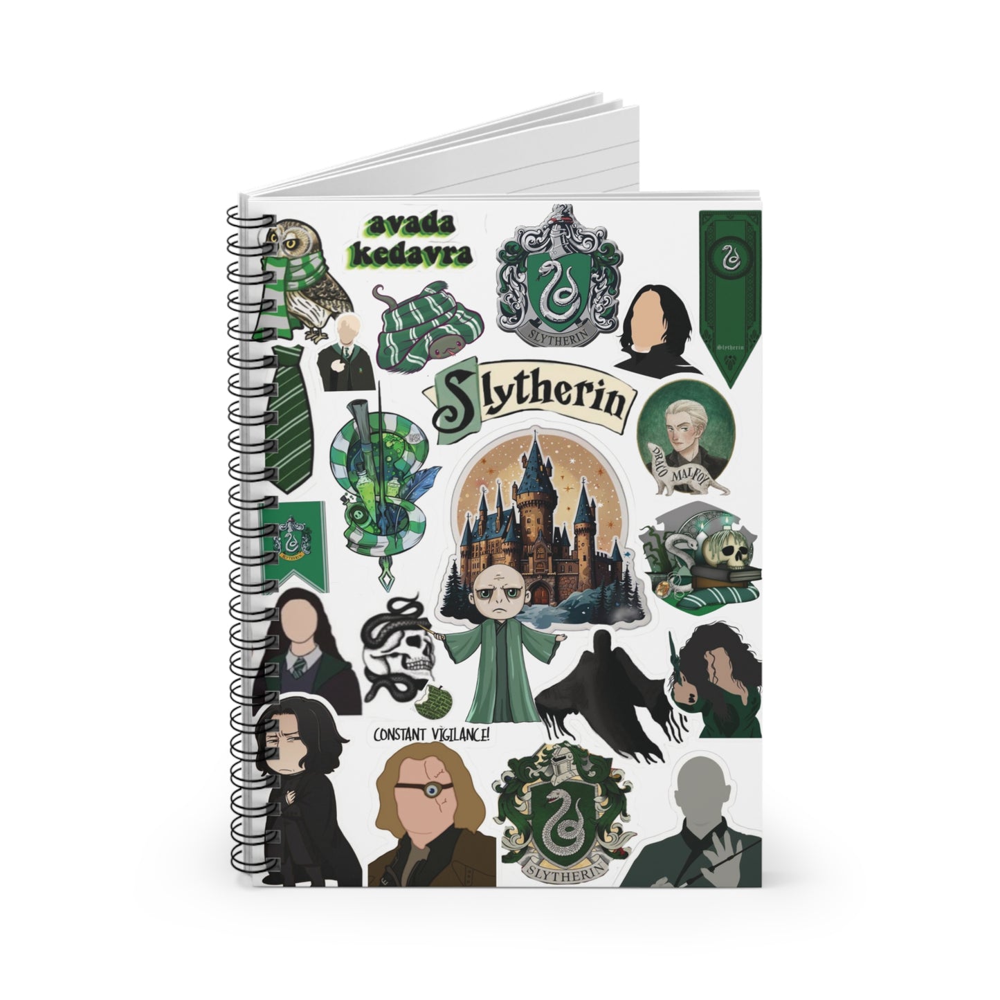 Harry Potter Slytherin Spiral Notebook