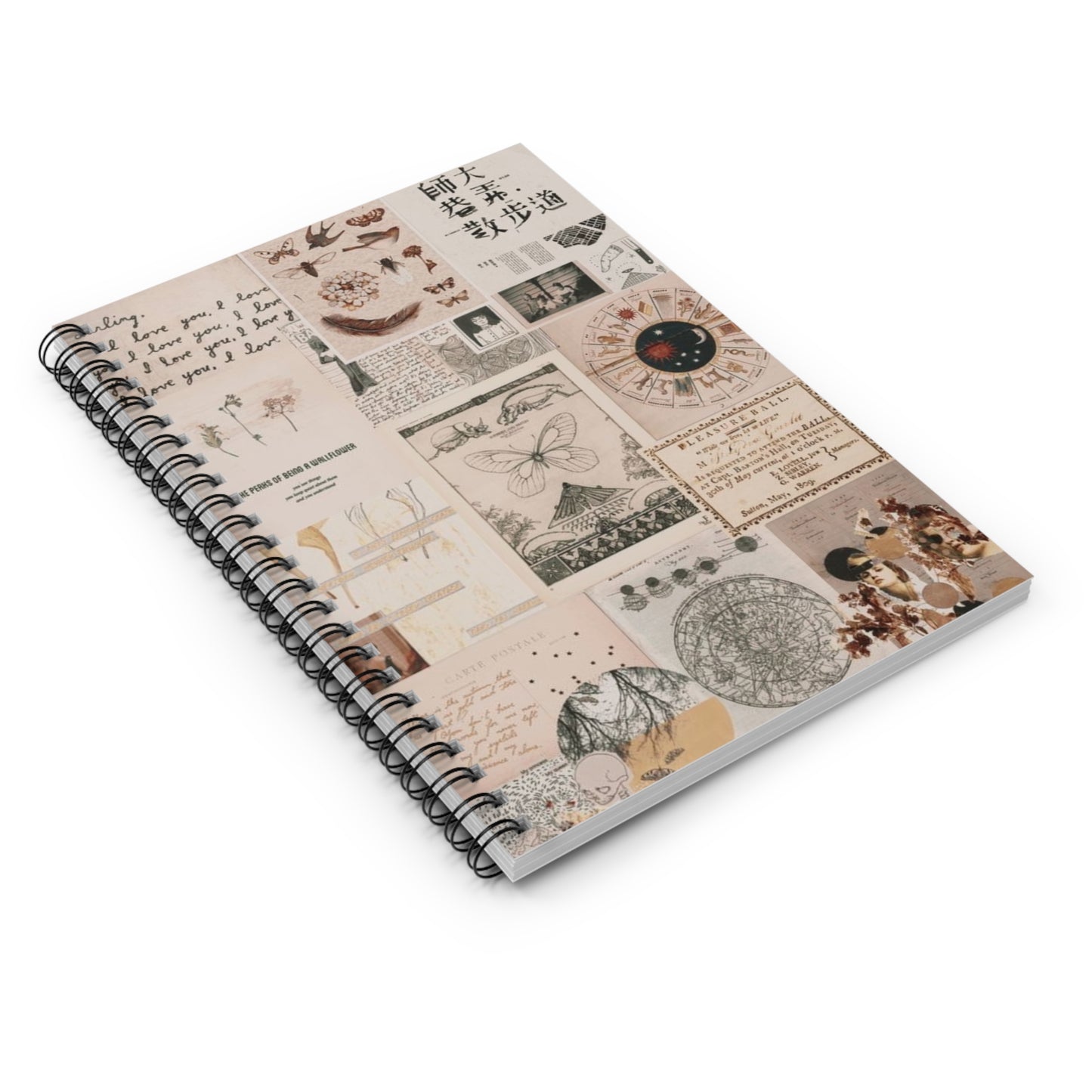 Aesthetic Vintage Spiral Notebook I