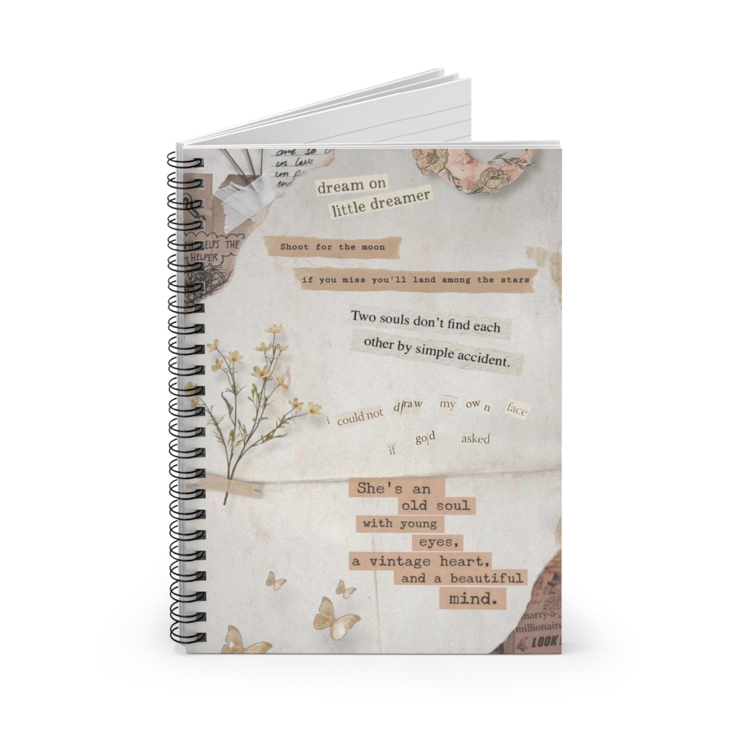 Aesthetic  Vintage Spiral Notebook III