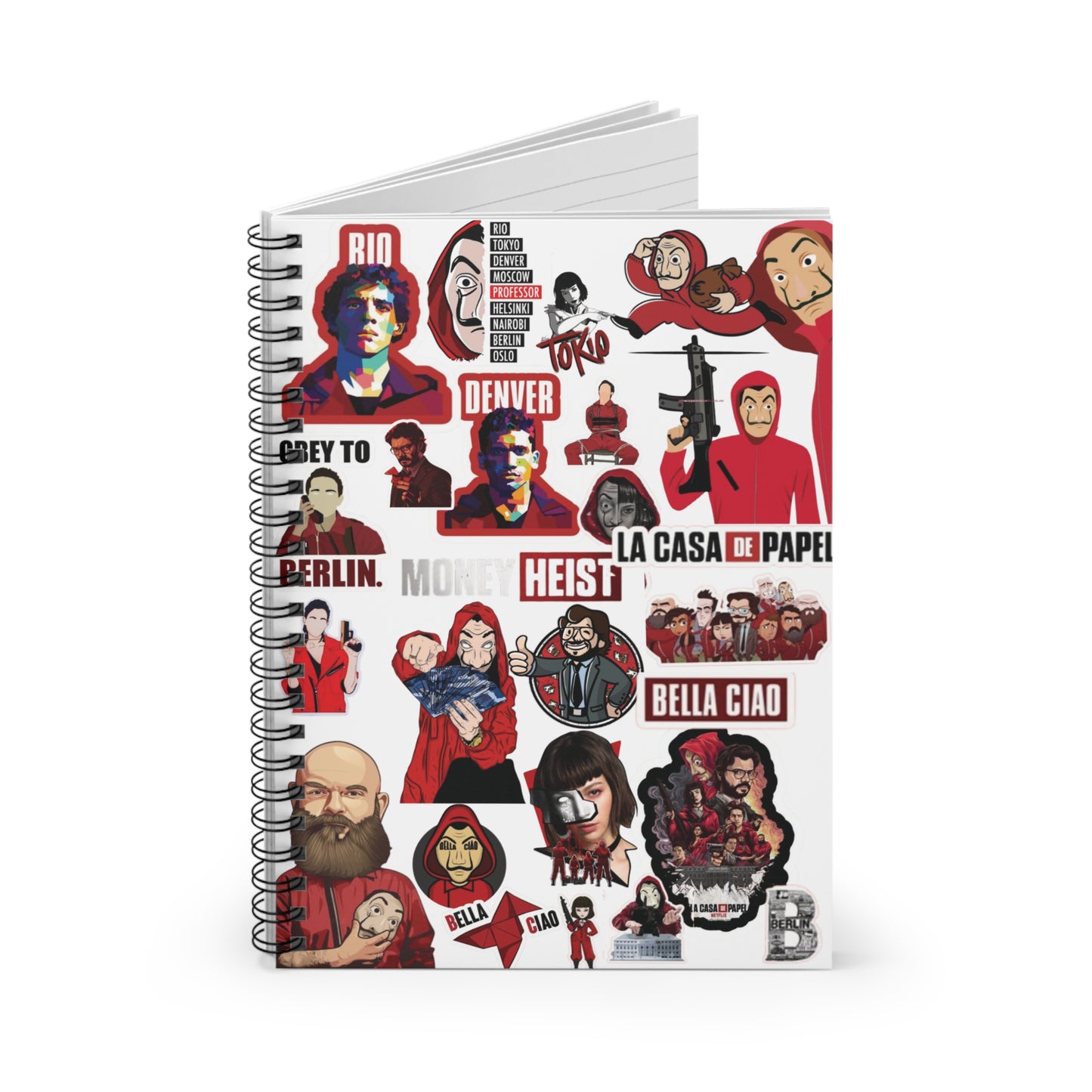 Money Heist Spiral Notebook