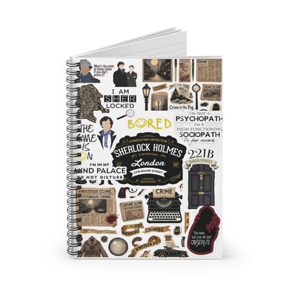 Sherlock Homes Spiral Notebook