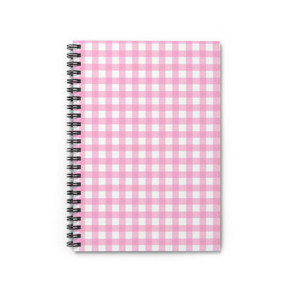 Aesthetic Gingham Spiral Notebook