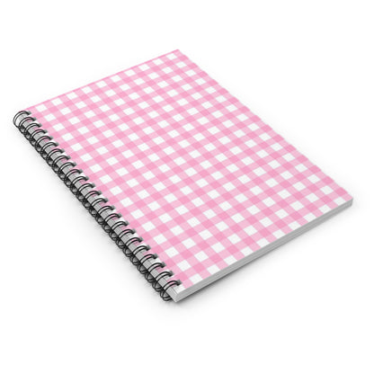 Aesthetic Gingham Spiral Notebook