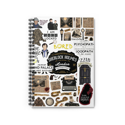 Sherlock Homes Spiral Notebook