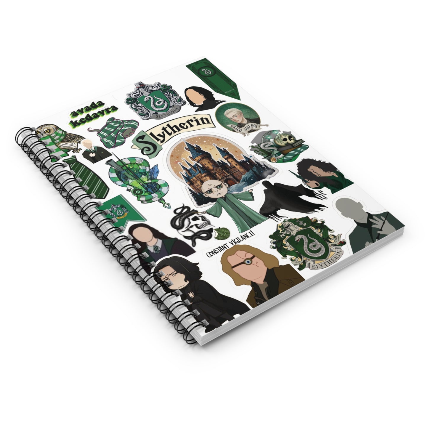 Harry Potter Slytherin Spiral Notebook