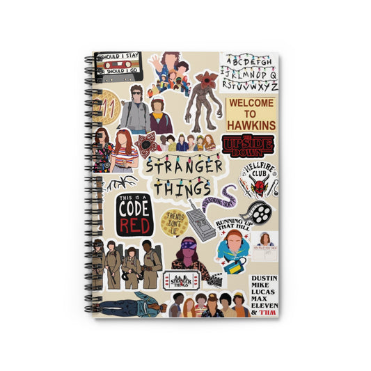 Stranger Things Spiral Notebook