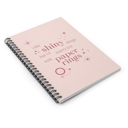 Taylor Swift Paper Rings Spiral Notebook